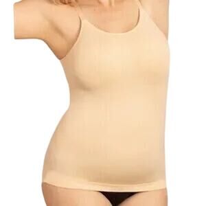 SHAPERMINT All Day Every Day Scoop Neck Cami Shapewear Nude Chai NWT XL